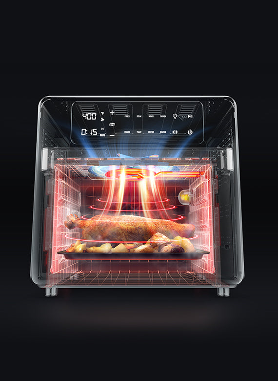 BLAZANT T11 Air Fryer 16QT   Fills Up The Food You Want And Let The whole Family Eat Happily