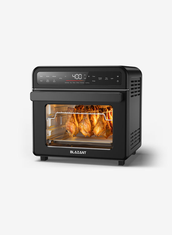 1300W/20Qt 5-in-1 Air Fryer Toaster Oven Family Size Countertop for Home  Kitchen, Black 